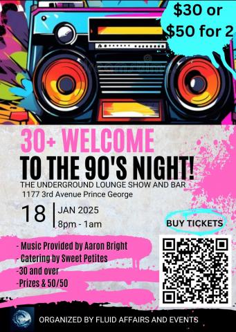 30+ Night Club - Welcome to the 90s